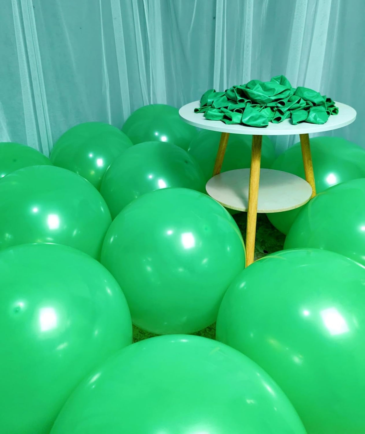 90 Pack Green Balloons 18 inch Green Latex Large Balloons for Party Decorations and Events
