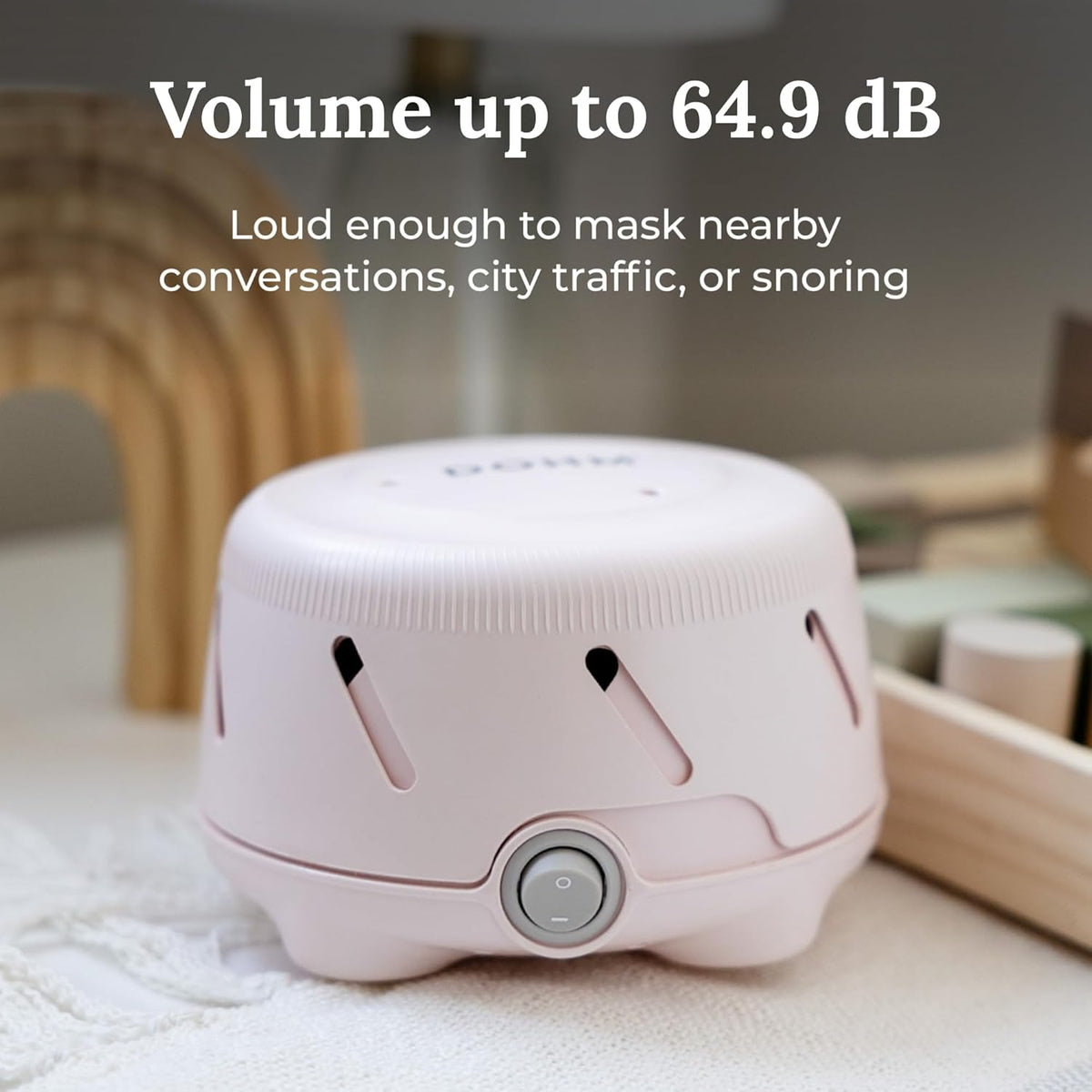 Yogasleep Dohm Uno White Noise Sound Machine, Natural Pink Noise from a Real Fan, Adjustable Tone &