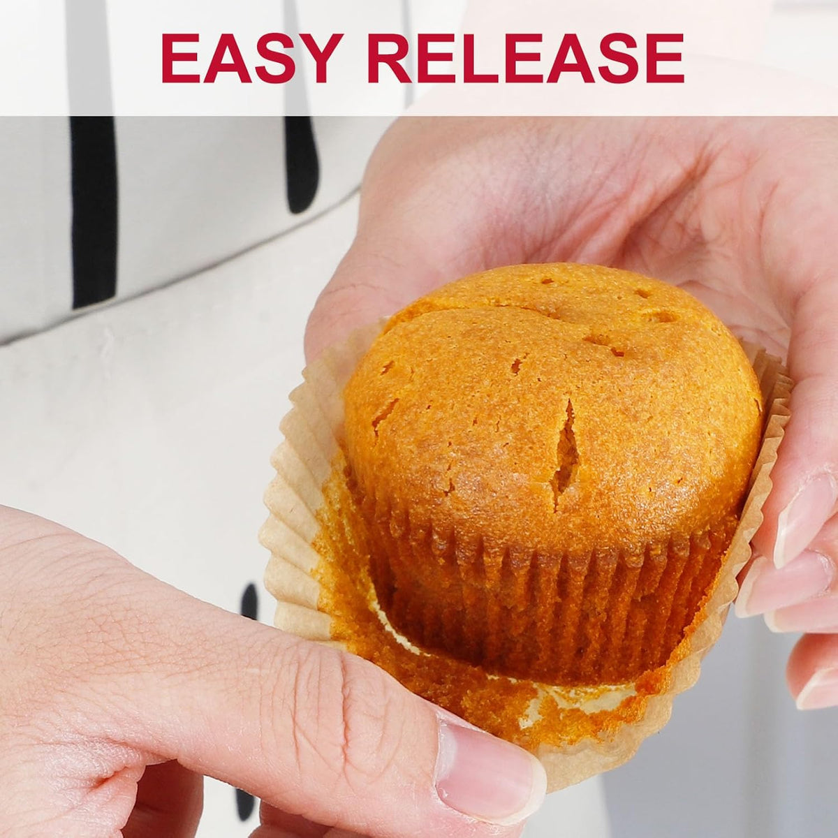 [300Pcs] Caperci Odorless Mini Cupcake Liners for Baking - Greaseproof Paper Muffin Baking Cups for