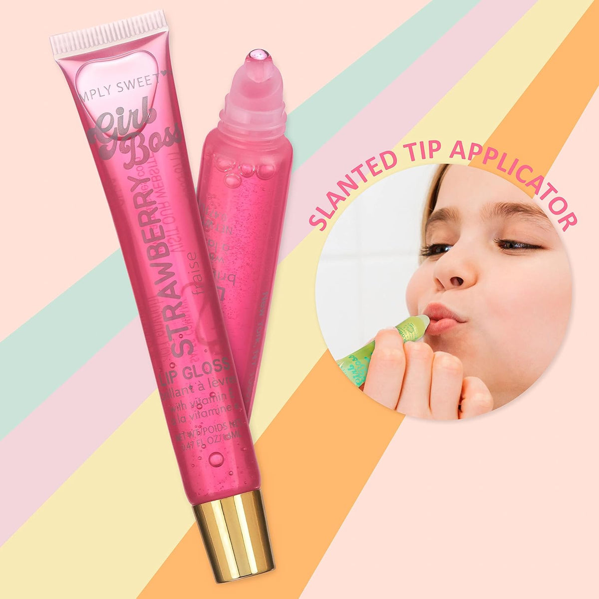 EXPRESSIONS 12pc Clear Lip Gloss Pack - Oils With Vitamin E and Essential Oils, Flavored Clear