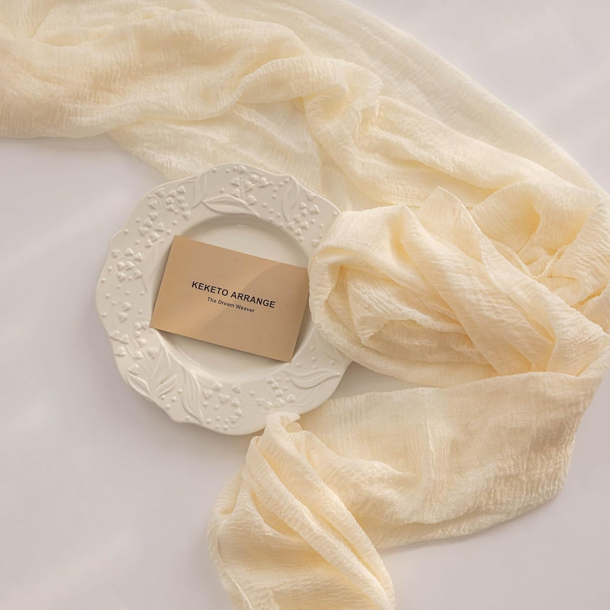 Cheesecloth Table Runner Ivory Cream White Gauze Rustic Cheese Cloth Spring Table Runner 120 Inch