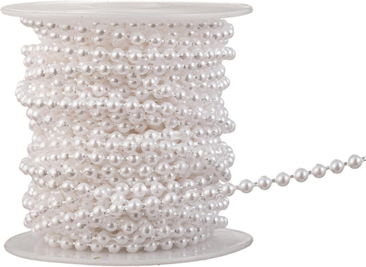 3mm Millet Beads Crafts Faux Pearl Beads Garland Pearl Bead Roll Strand of Pearls to Decorate