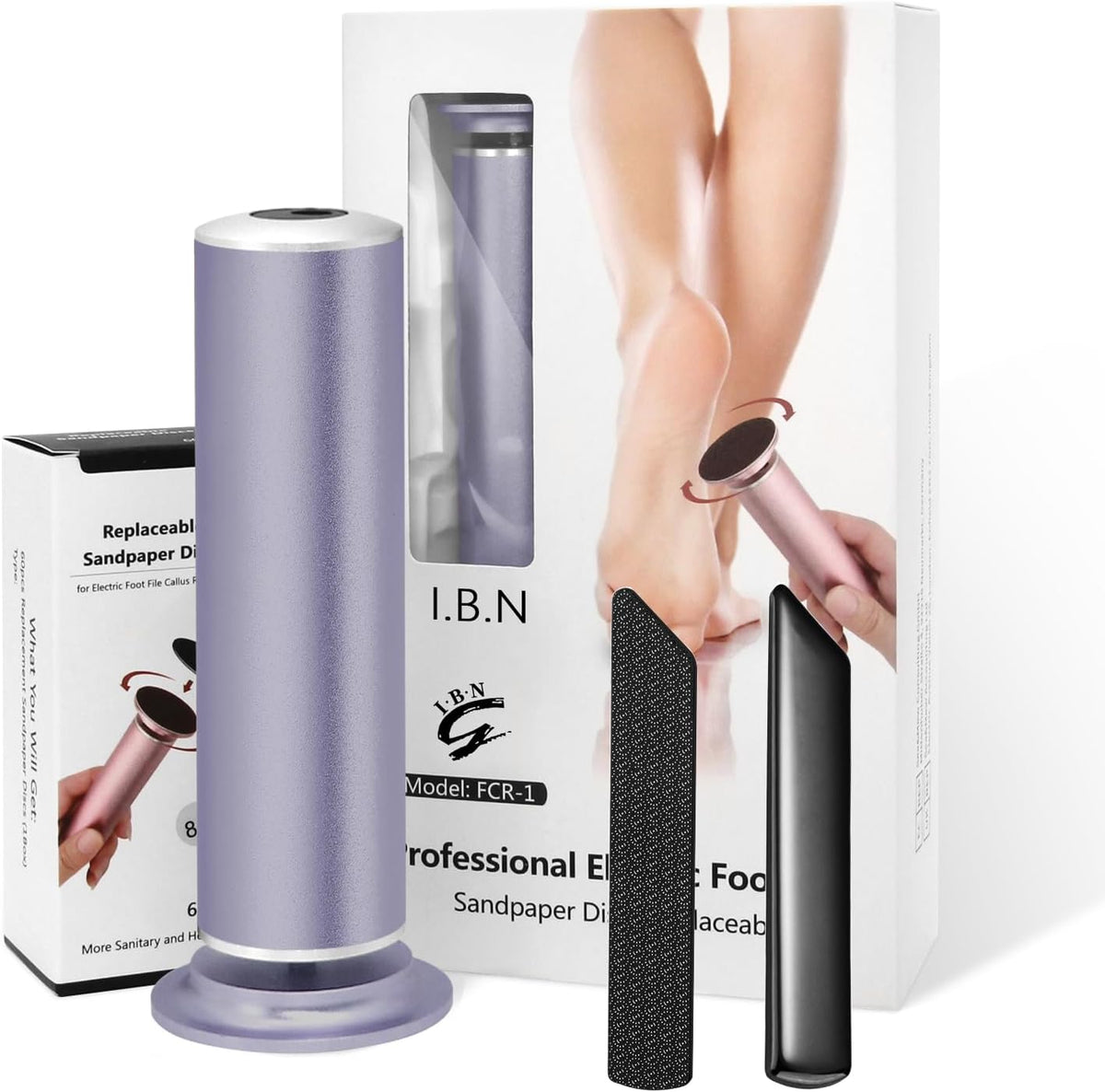 Electric Foot Callus Remover with Hand Callus Remover, Adjustable Speed Professional Electric Foot