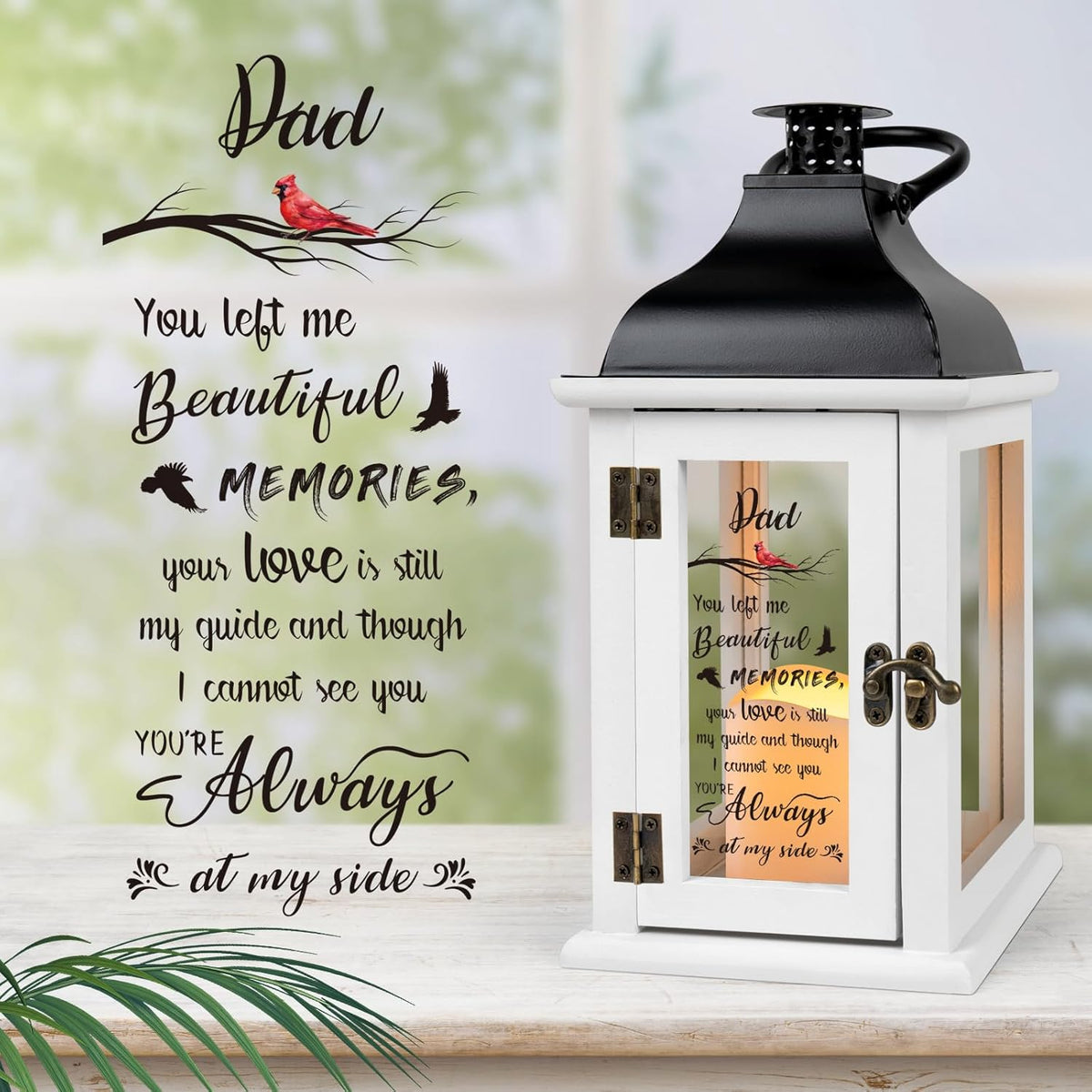 Memorial Lantern - Bereavement Sympathy Gifts for Loss of Loved One Memorial Gifts for Loss of