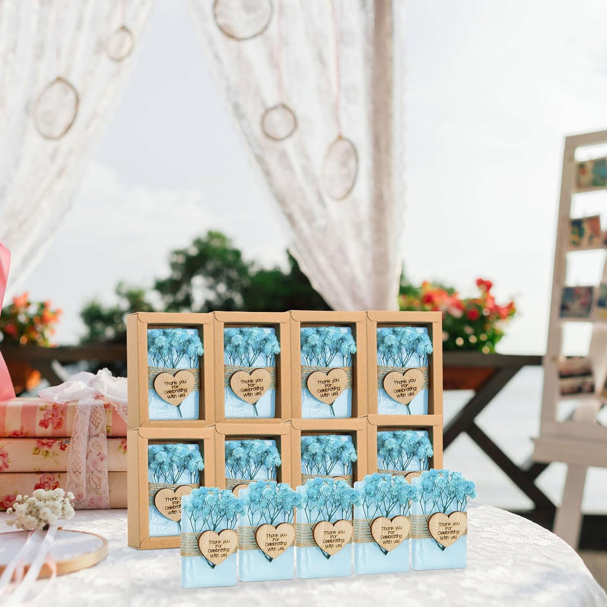 Demissle 30 Pcs Mini Scented Soap Wedding Party Favors Gifts Baby Shower Bridal Shower Handmade