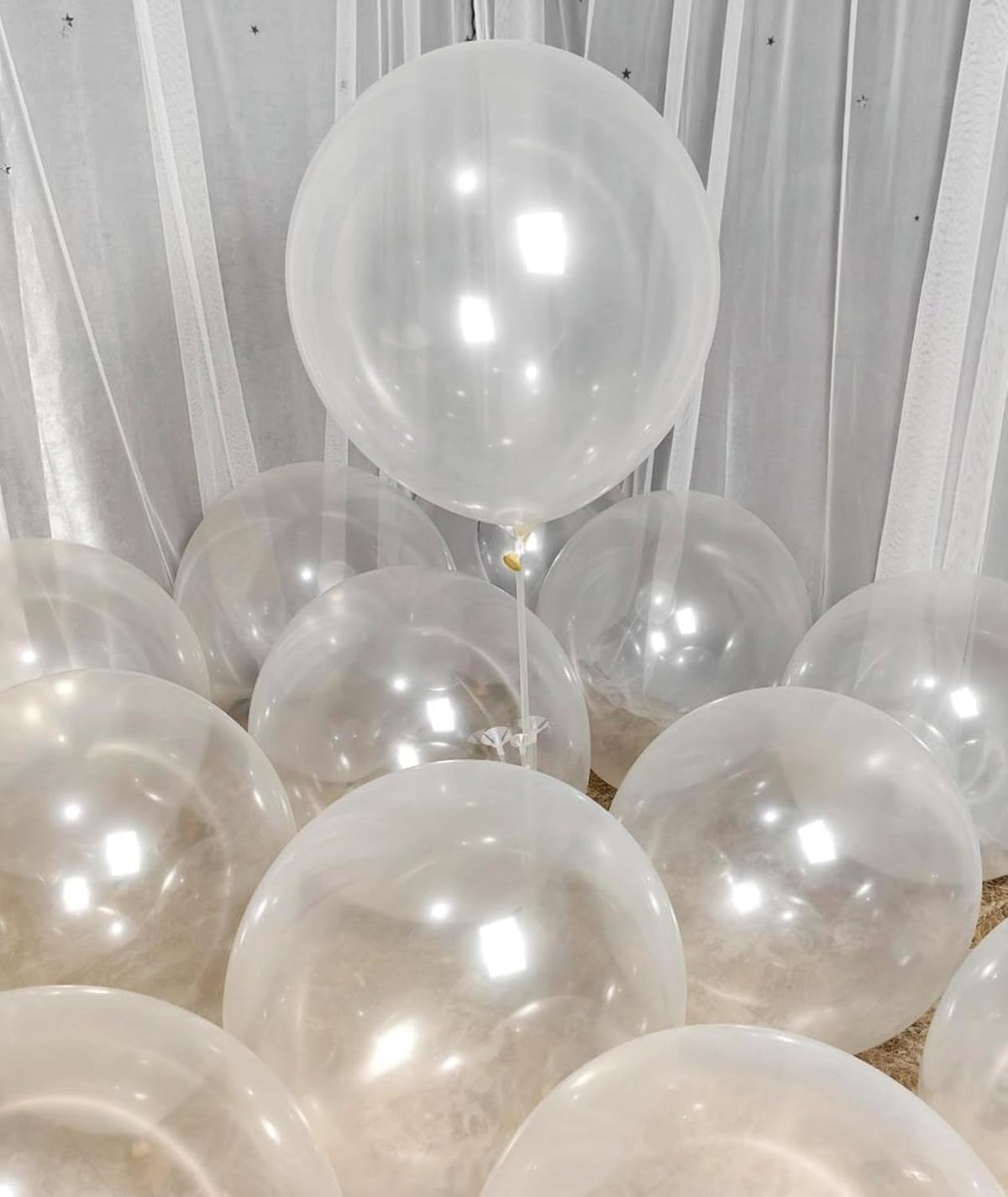 90 Pack Clear Balloons 18 Inch Clear Balloon - Stunning and Versatile Decorations for Any Occasion