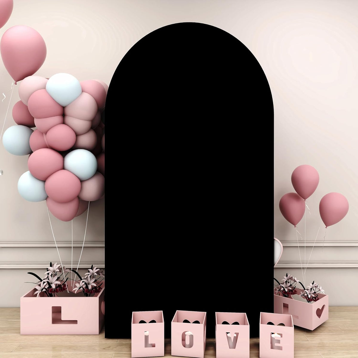 Wedding Arch Cover Black Arch Covers Stretchy Backdrop 4ft Spandex Fitted Arch Backdrop Cover