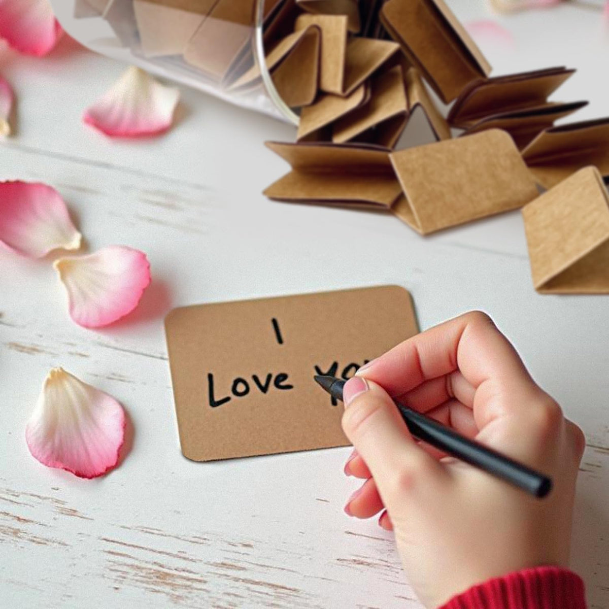Girlfriend Boyfriend Birthday Gifts I Love You Because Jar Love Note Cup 50 Little Notes In a Jar