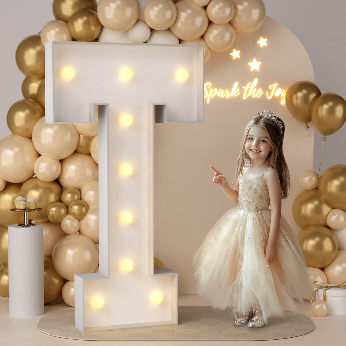 JoyMuse 4FT Marquee Light Up Letters,Large Marquee Letters 4 Feet Tall for Marry Me Proposal