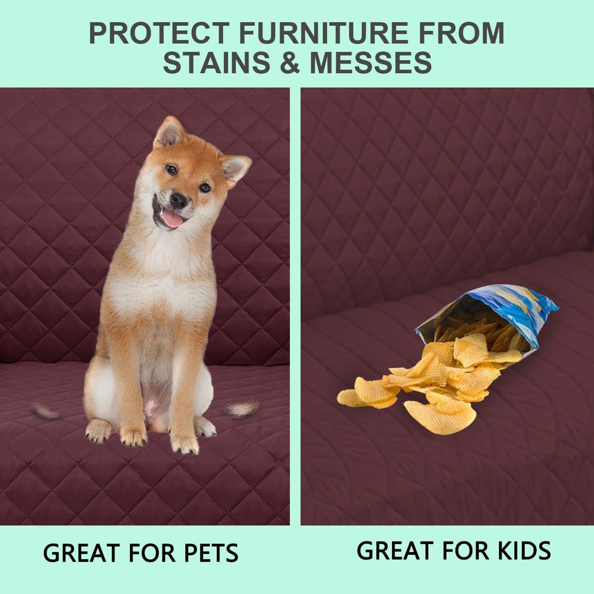 Recliner Chair Covers Reversible Sofa Cover Couch Cover for Pets Lazy Boy Furniture