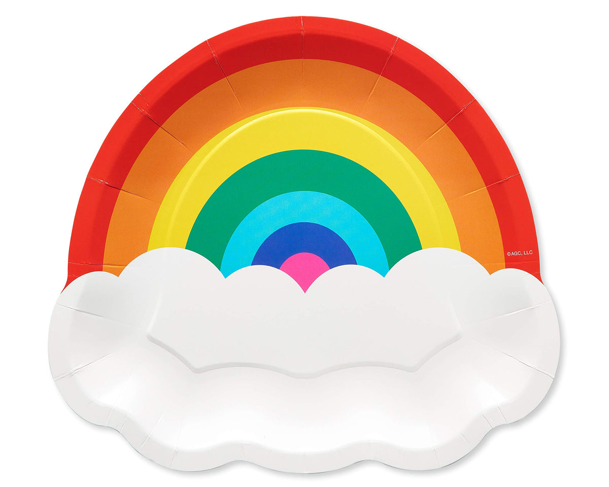 American Greetings Rainbow Party Supplies, Dinner Plates (36-Count)
