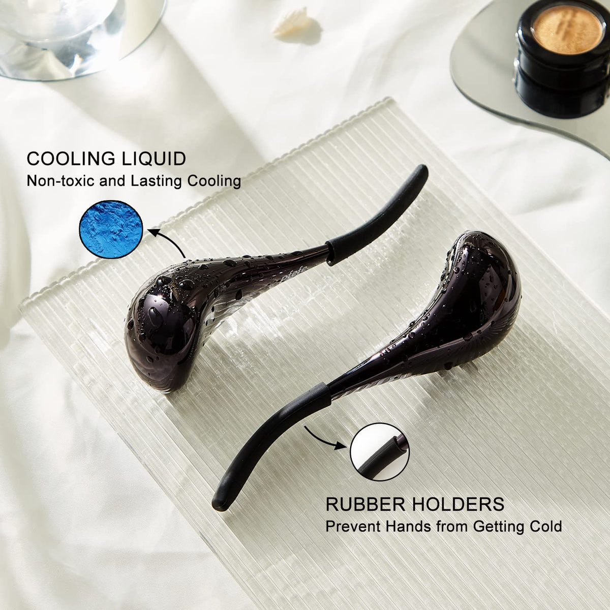Cryo Sticks for Face, Ice Globes Cryo Globes for Facials, Esthetician Supplies Gifts, Unbreakable