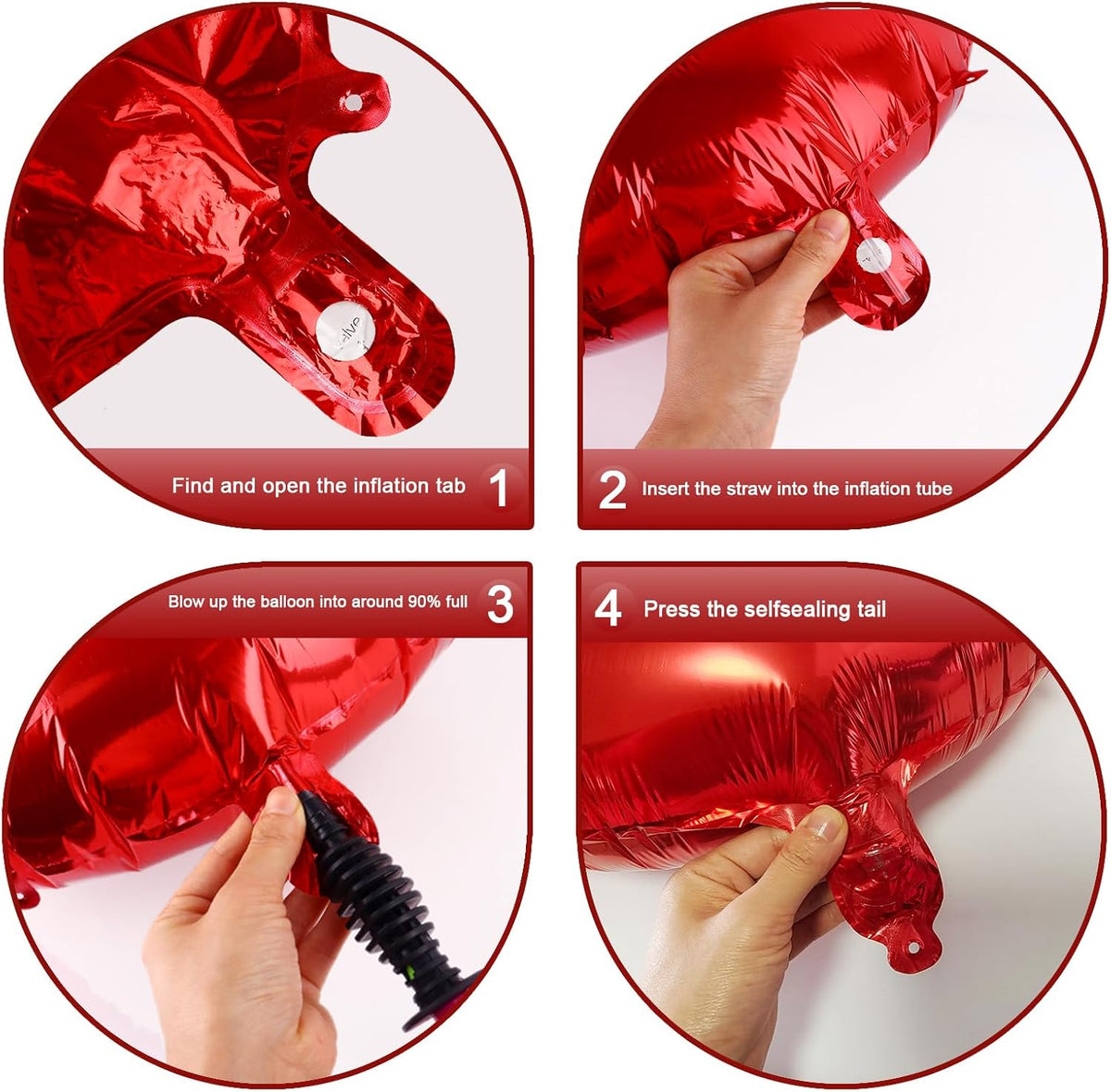 Red Foil Number 8 Balloon 40 Inch, Helium Mylar Eight Number 8 18 28 38 48 58 80 88 Birthday