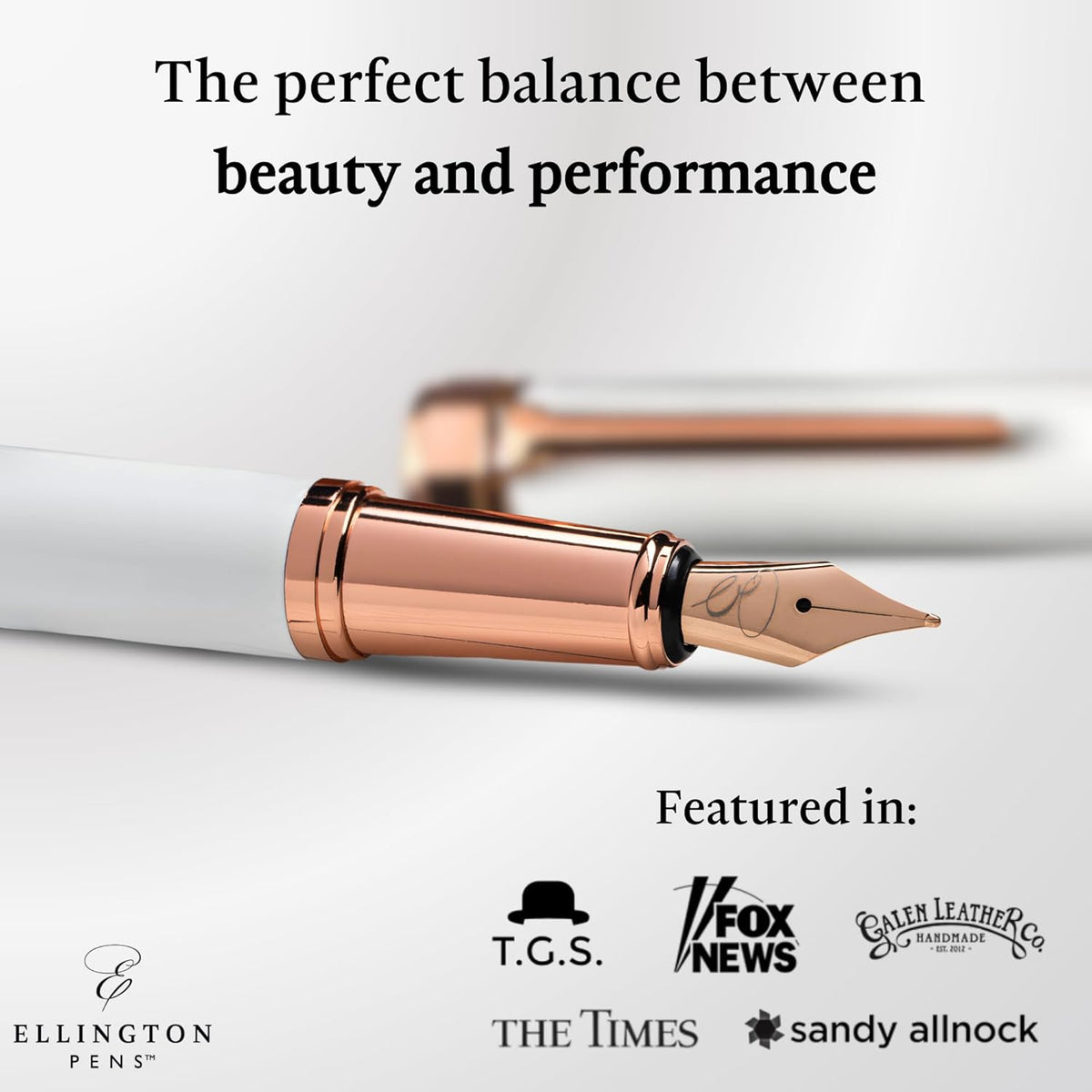 Ellington Pens Luxury Fountain Pen Set- Fountain Pens for Writing - Smooth Medium Nib - Includes