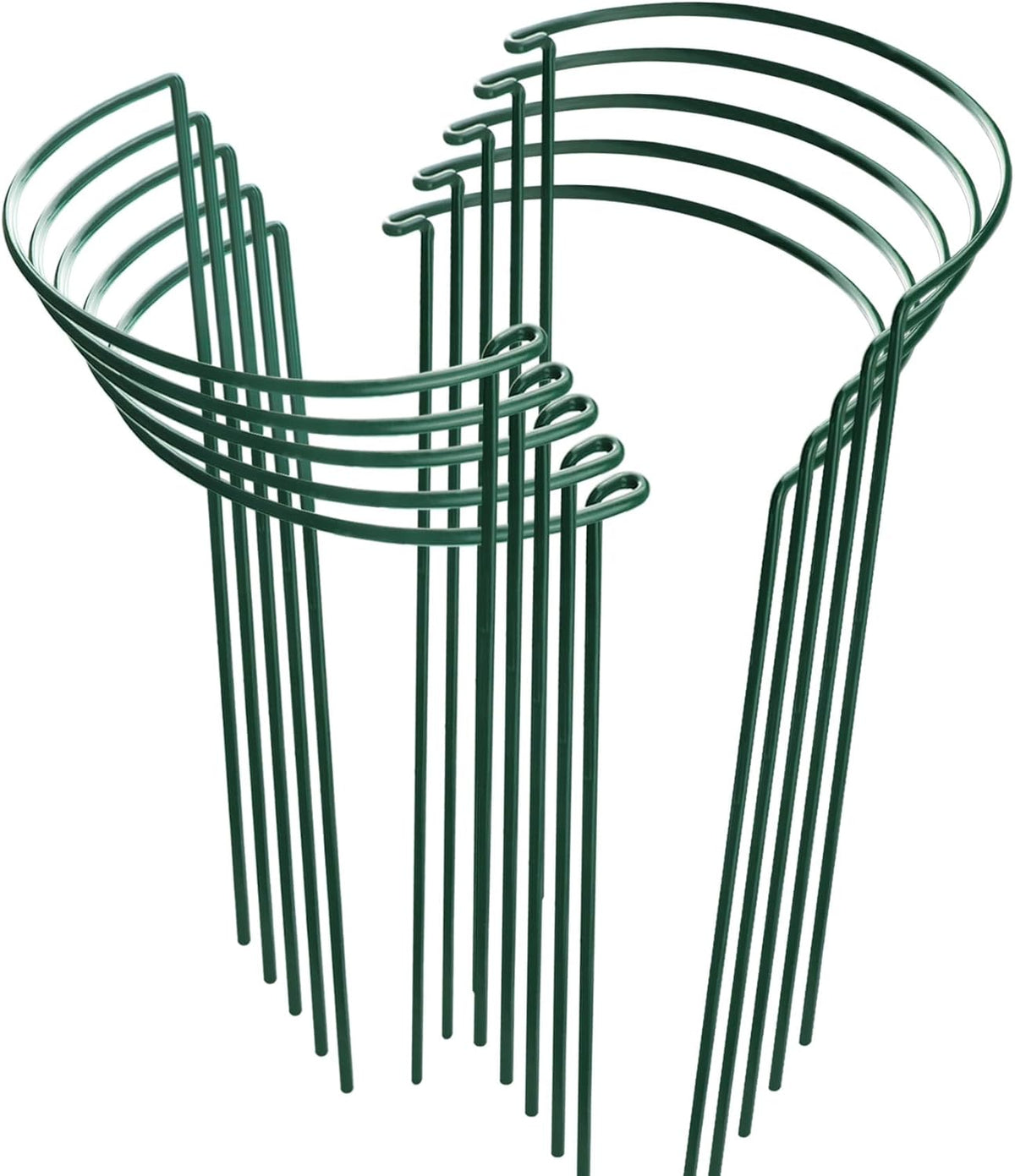 HiGift 10 Pack Peony Cages and Supports, 10" (W) x 16"(H) Plant Support, Heavy Duty Metal Plant