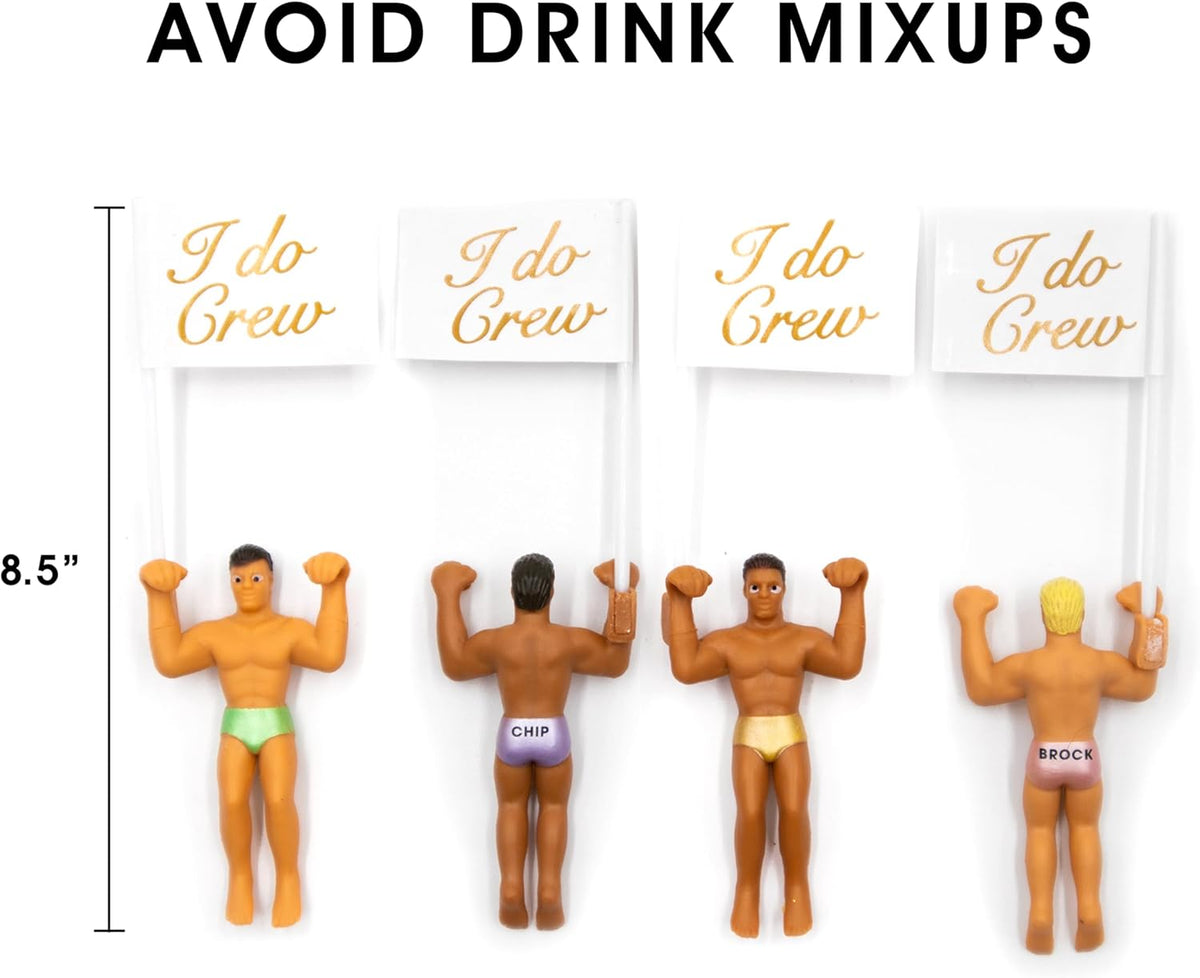NPW Drinking Buddies Bride Squad, Bachelorette Drink Markers, Party Accessories, Girls Night, Hunky