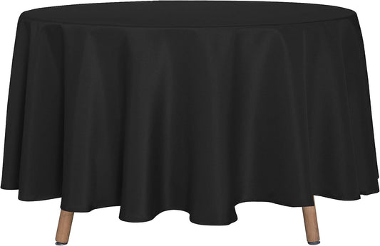 sancua Round Tablecloth - 90 Inch - Water Resistant Spill Proof Washable Polyester Table Cloth