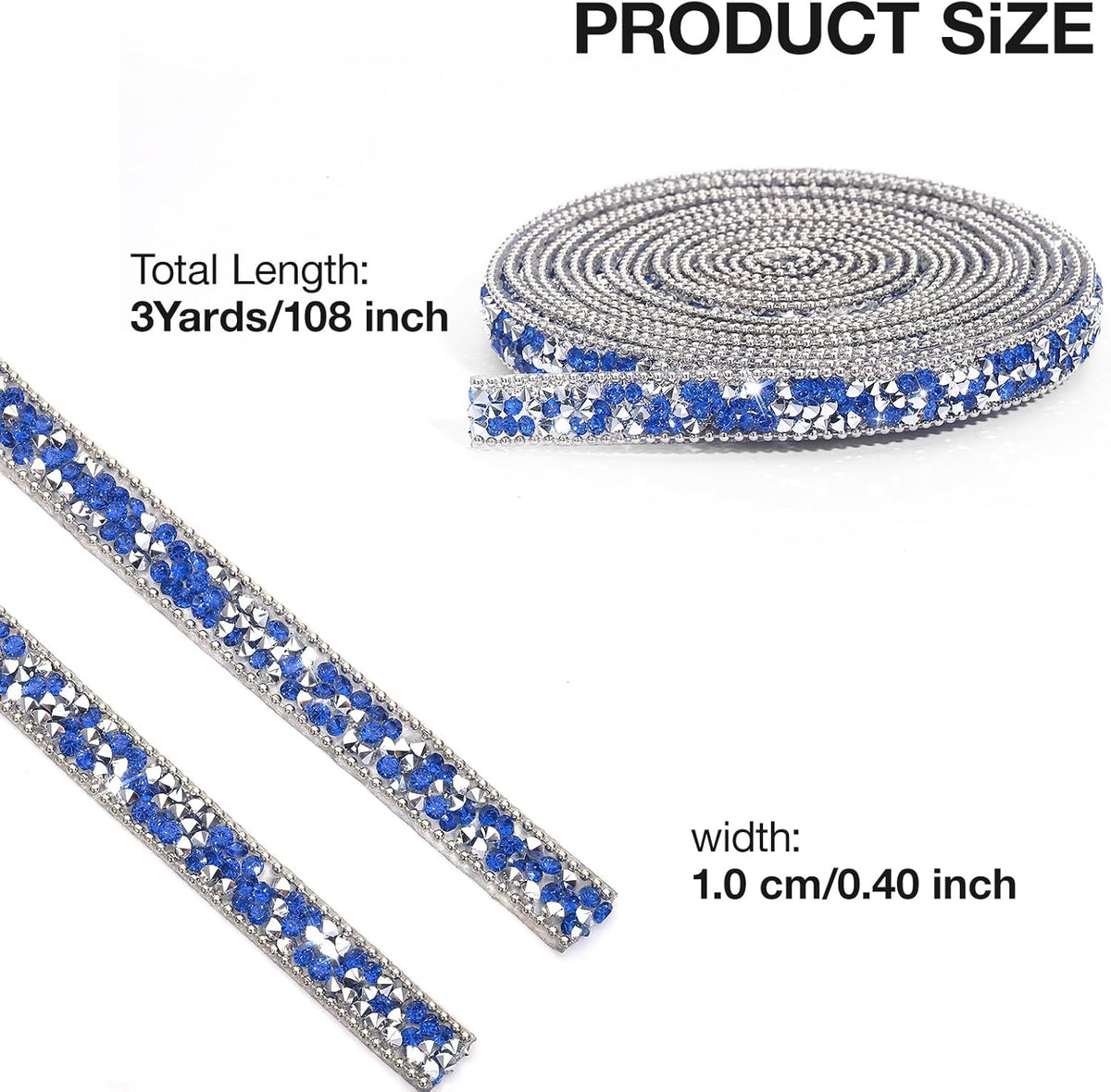 Self Adhesive Rhinestone Ribbon Diamond Ribbon Sticker Crystal Roll Glitter Bling Rhinestones Tape