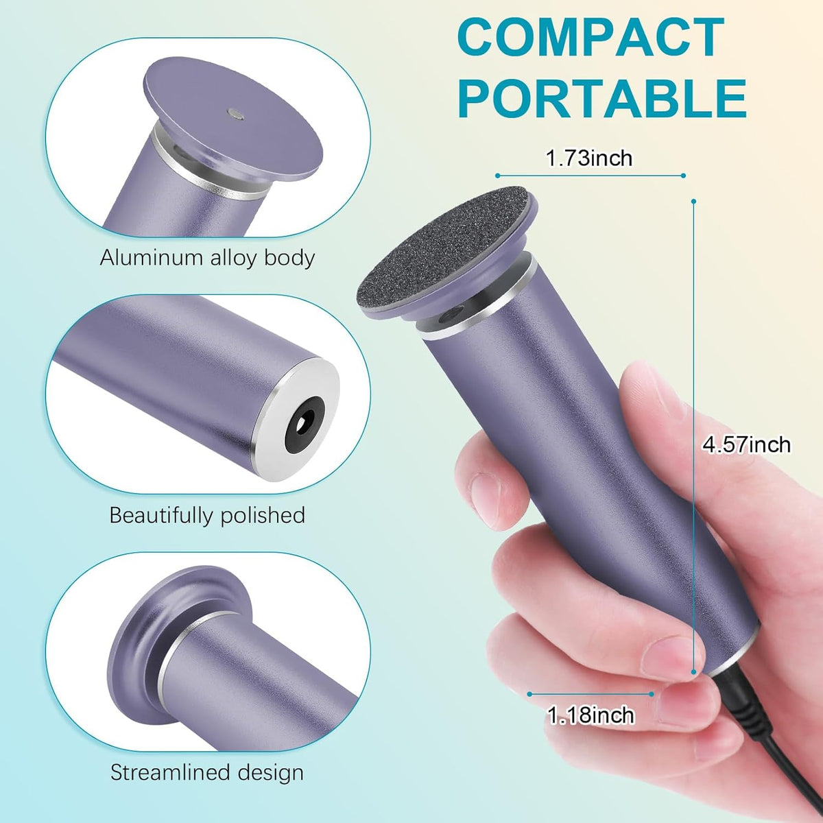 Electric Foot Callus Remover with Hand Callus Remover, Adjustable Speed Professional Electric Foot