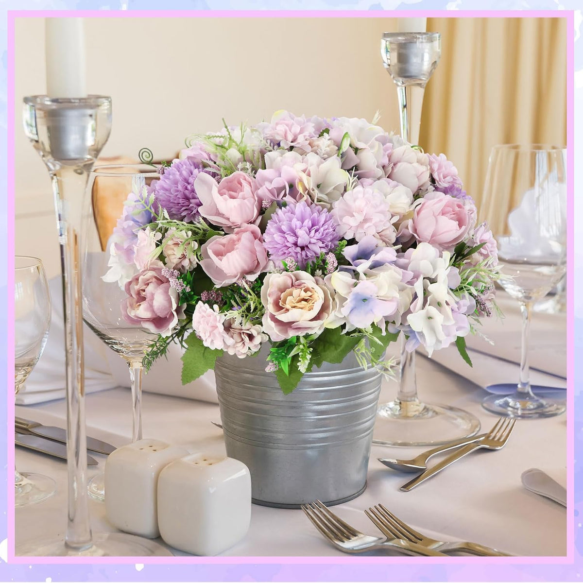 Tigeen Artificial Flowers Artificial Peonies Silk Flowers Faux Peony Fake Peony Silk Hydrangea