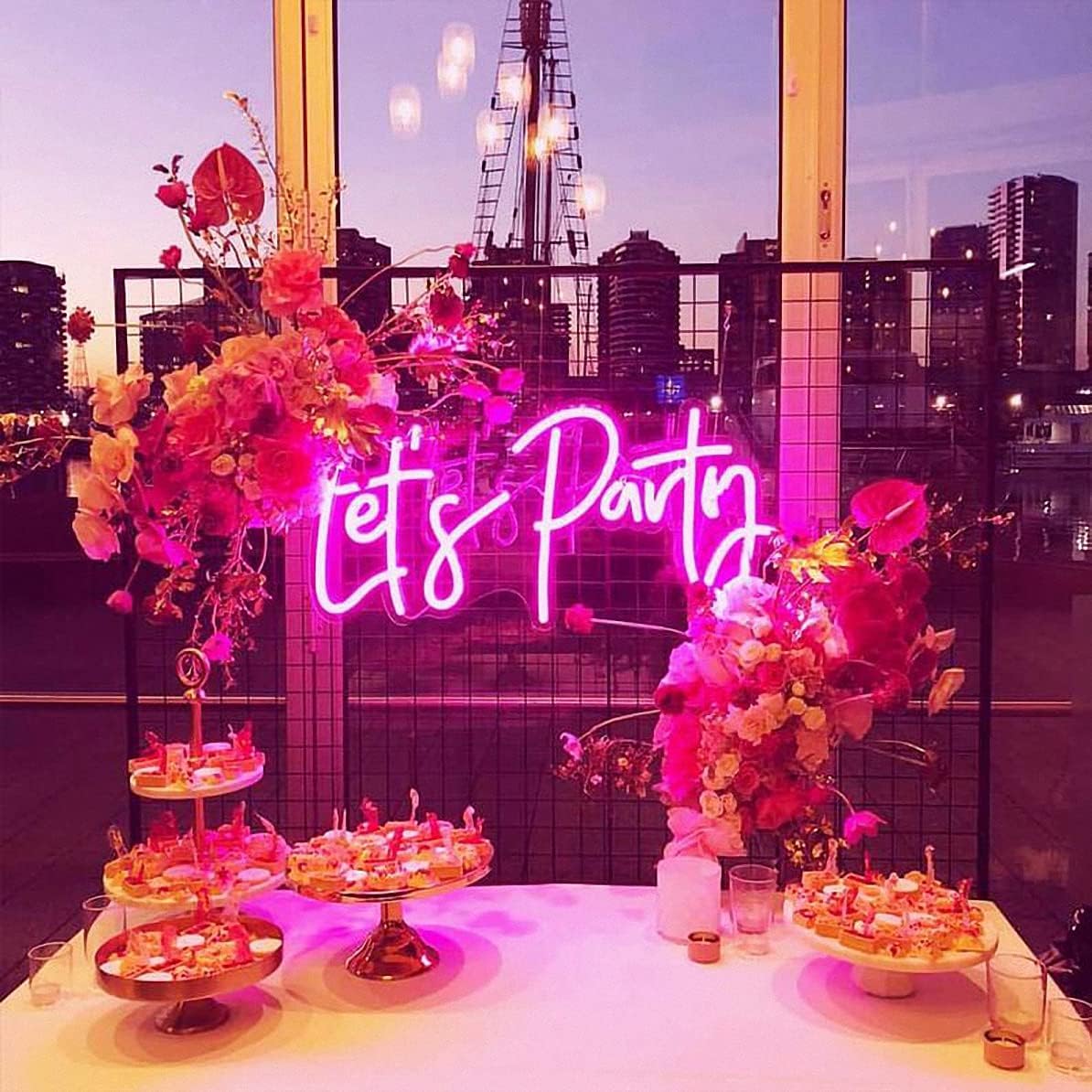 Ulalaza LED Neon Sign Night Light for Wall Party Décor Bedroom Room Bar Wedding Home Birthday Art