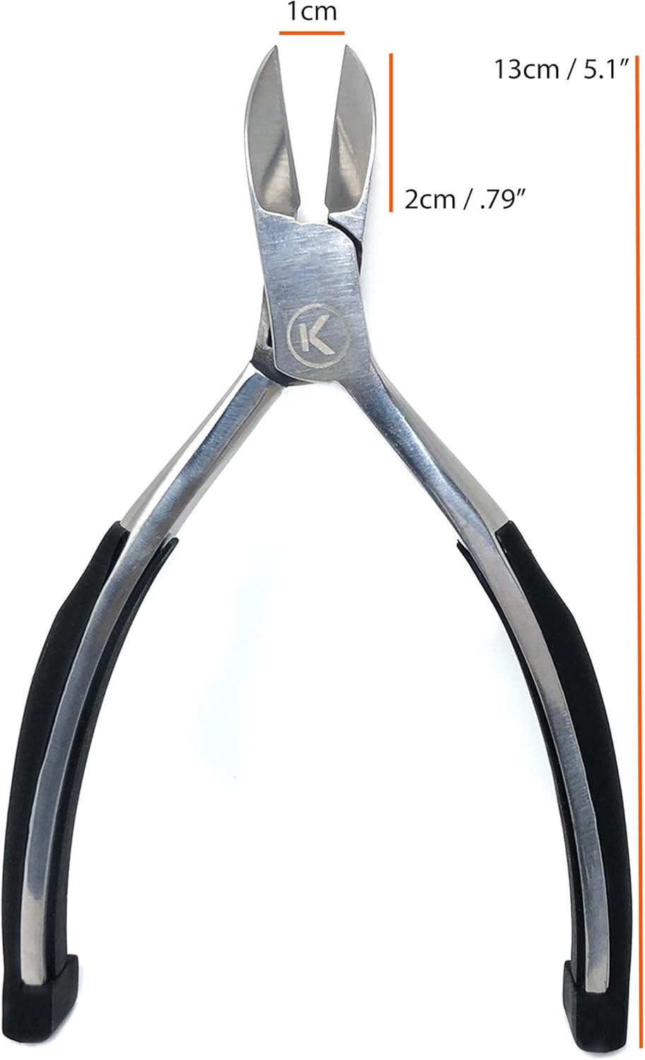 Kohm Toenail Clippers | Soft Rubber Handle for Easy Use & Precision Sharp Cutting | Thick, Fungal &