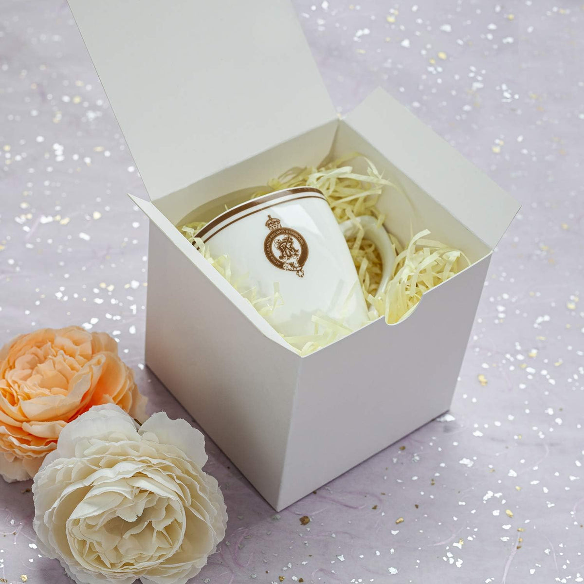 GEFTOL Small White Gift Box - 50 Pack, 4x4x4 inches, Fold & Assemble Paper Box for Bridesmaids