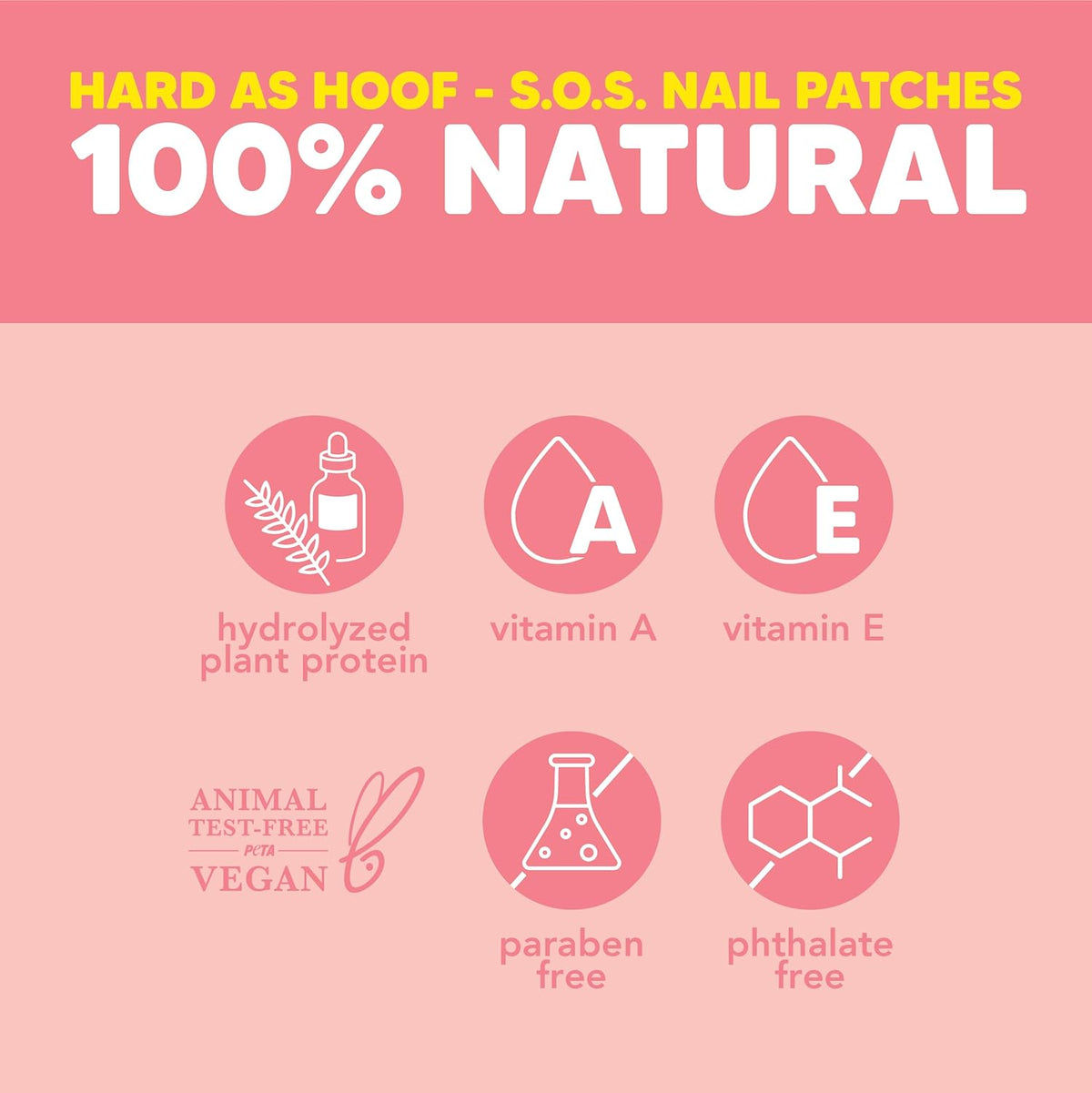 Onyx Professional Hard as Hoof S.O.S Nail Patches - Nail and Cuticle Strengthening Treatment Repair