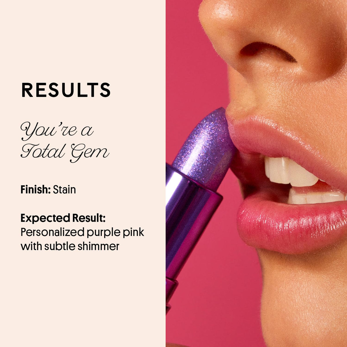 Winky Lux Amethyst Glimmer Balm – Nourishing pH Lip Balm with Color Changing Tint, Hydrating
