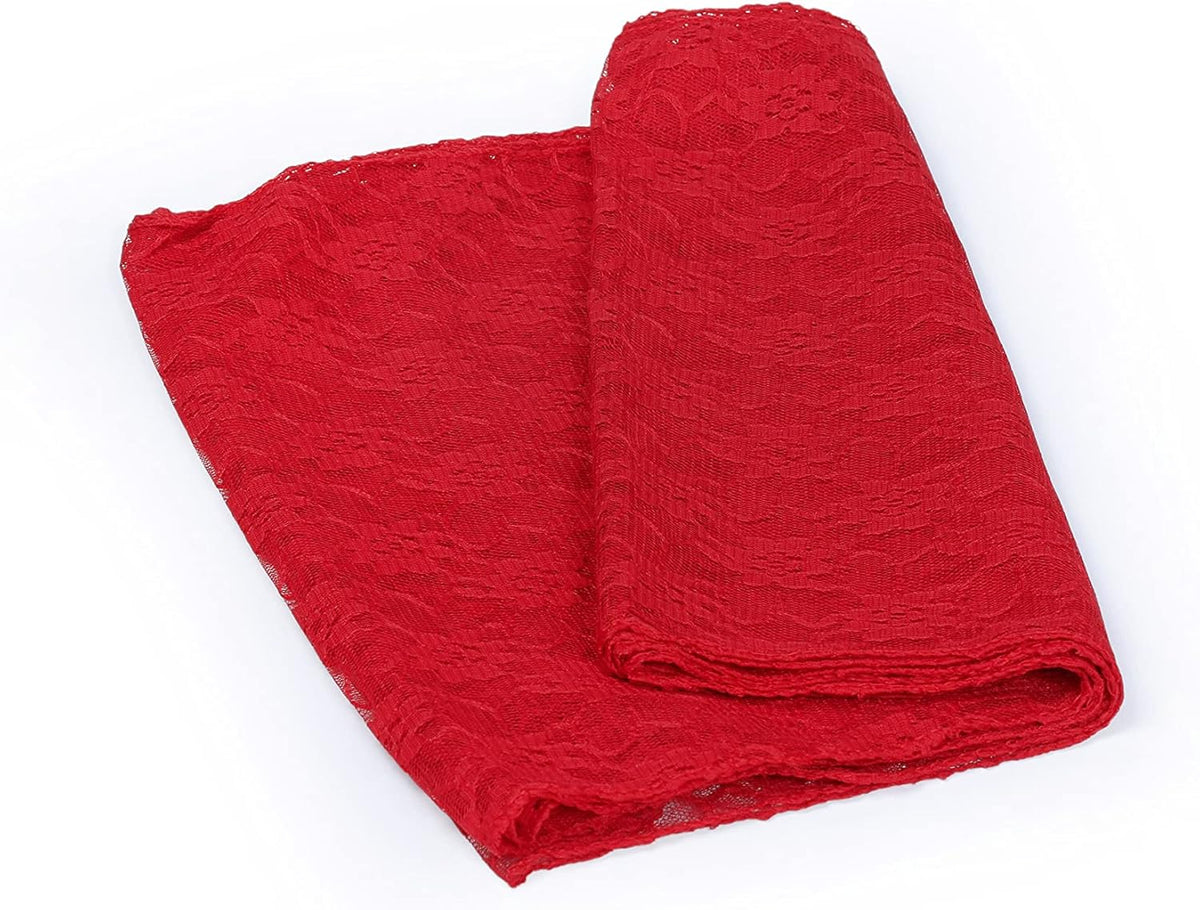 MDS Pack of 20 Wedding 12 x 108 inches Lace Table Runner for Wedding, Decorations for Birthday