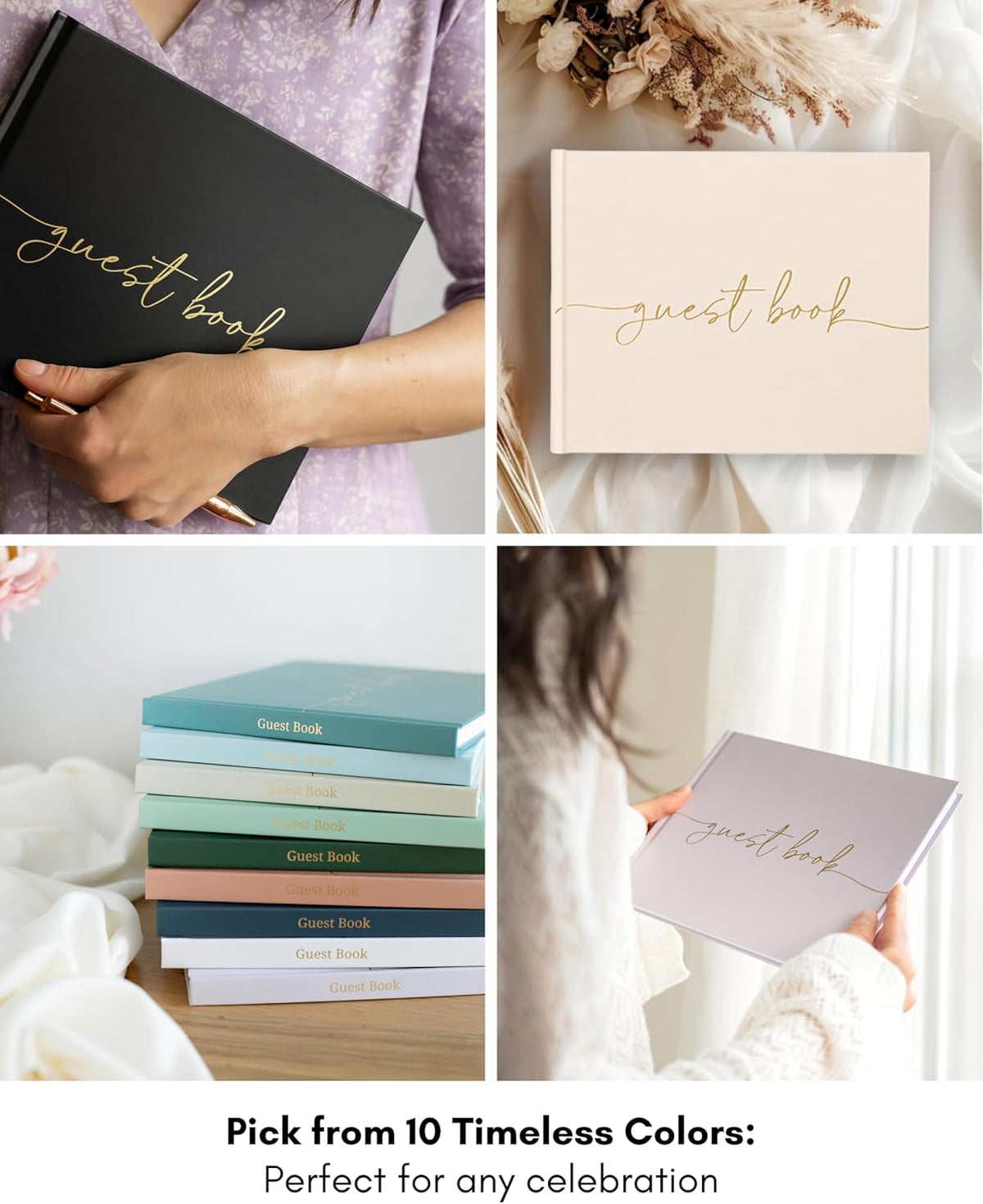 Lamare Wedding Guest Book – Polaroid Guest Book for Wedding Reception, Baby Shower, Birthday