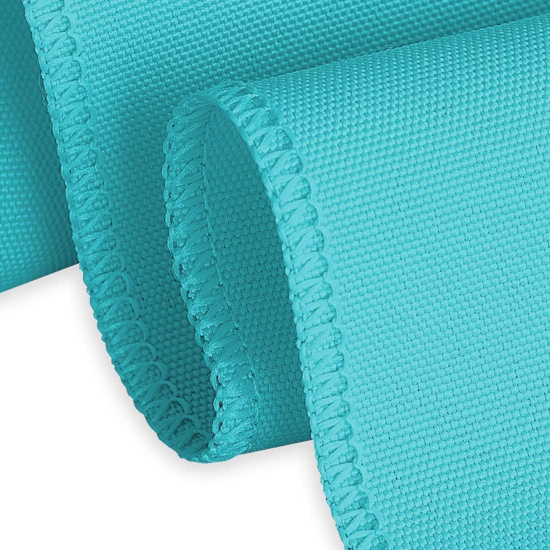LTC LINENS 2 Pack 120 Inch Round Tablecloth Turquoise - Great for 60 Inch Round Table Floor Length