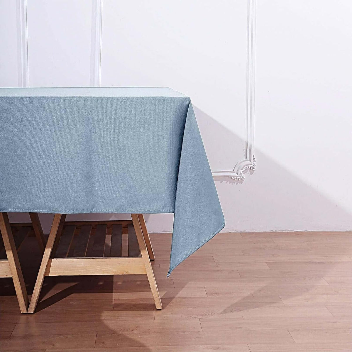 Efavormart 70" Square Linens Dusty Blue Wholesale Linens Polyester Square Linen Tablecloth for