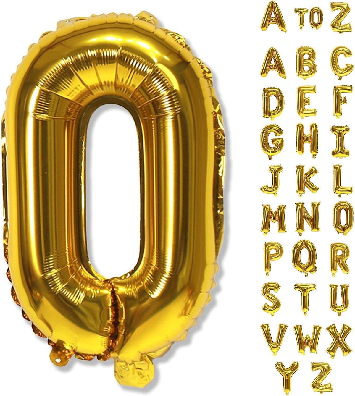 Foil Letter Balloons 40 Inch, Giant Alphabet O Customize Balloons, Large Self Inflating Name