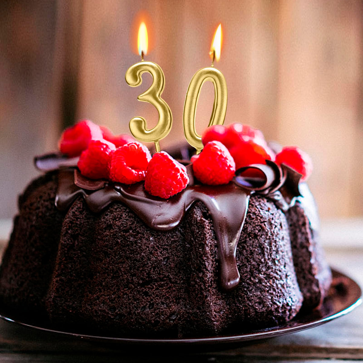 Beanlieve 10-Pieces Numeral Birthday Candles - Cake Numeric Candles Number 0 1 2 3 4 5 6 7 8 9,Used