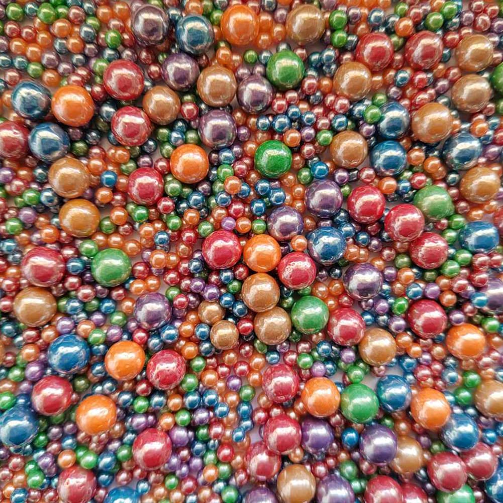 Edible Deep Colorful Sugar Pearls Candy Sprinkles 120G/ 4.23Ounce Baking Cake Sprinkles Cupcake and