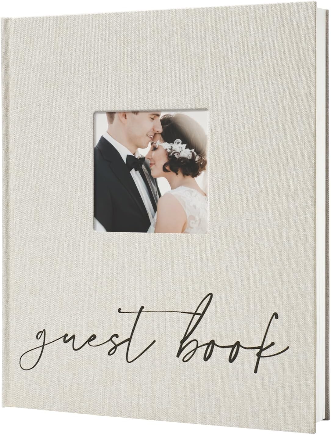 Vienrose Wedding Guest Book Polaroid Guest Book Photo GuestBook Sign in book Personalized Linen
