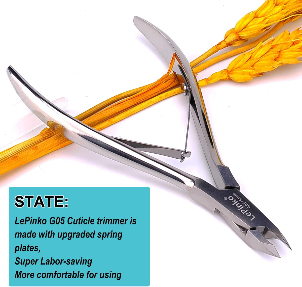 LePinko Professional Cuticle Trimmer kit, Super Sharp Dead Skin Clipper, Labor-saving Cuticula