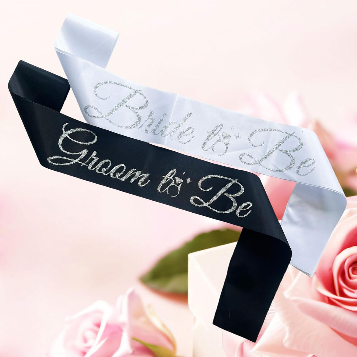 Bride Sash Bachelorette Party Bride and Groom to Be Sash for Bridal Shower Wedding Hen Party