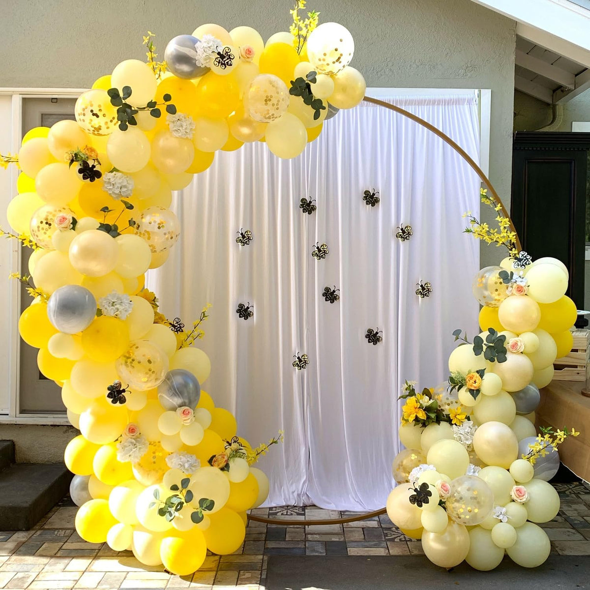110pcs Yellow Balloons 12 Inch Latex Balloon Arch Kit for Birthday Baby Shower Anniversary