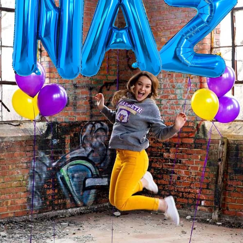 TONIFUL 40 Inch Large Blue Letter A Foil Balloons Alphabet Balloons