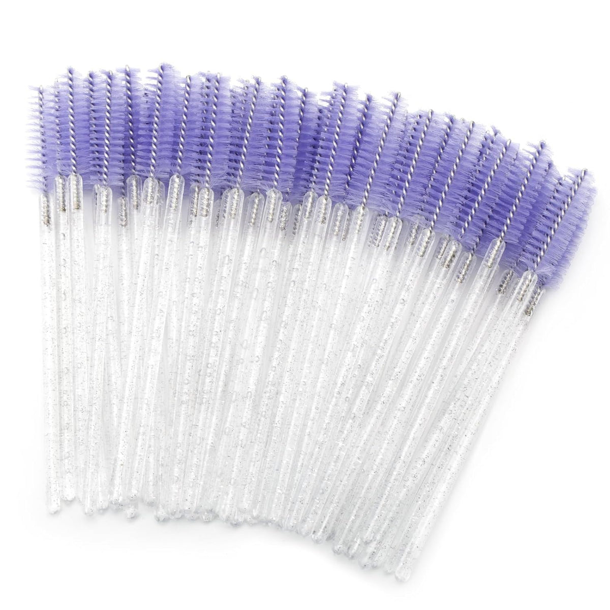 G2PLUS 100PCS Disposable Mascara Brushes, Crystal Lash Brush Makeup Kit, Adjustable Eyelash