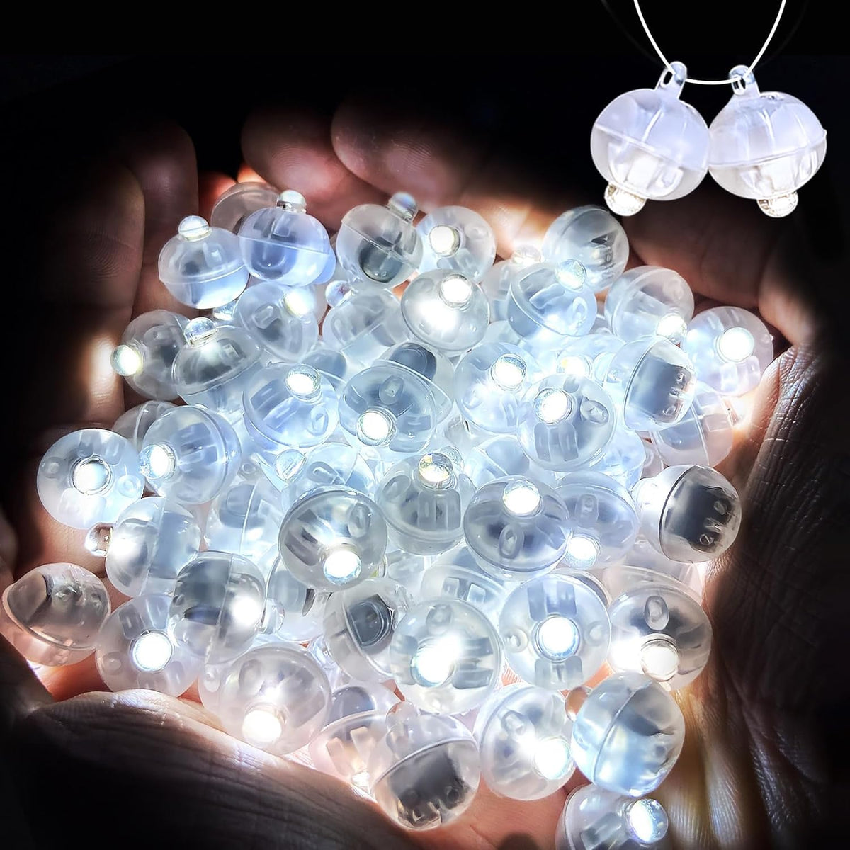 100PCs Mini Led Lights, Led Balloons Light for Party Decorations Neon Party Lights for Paper