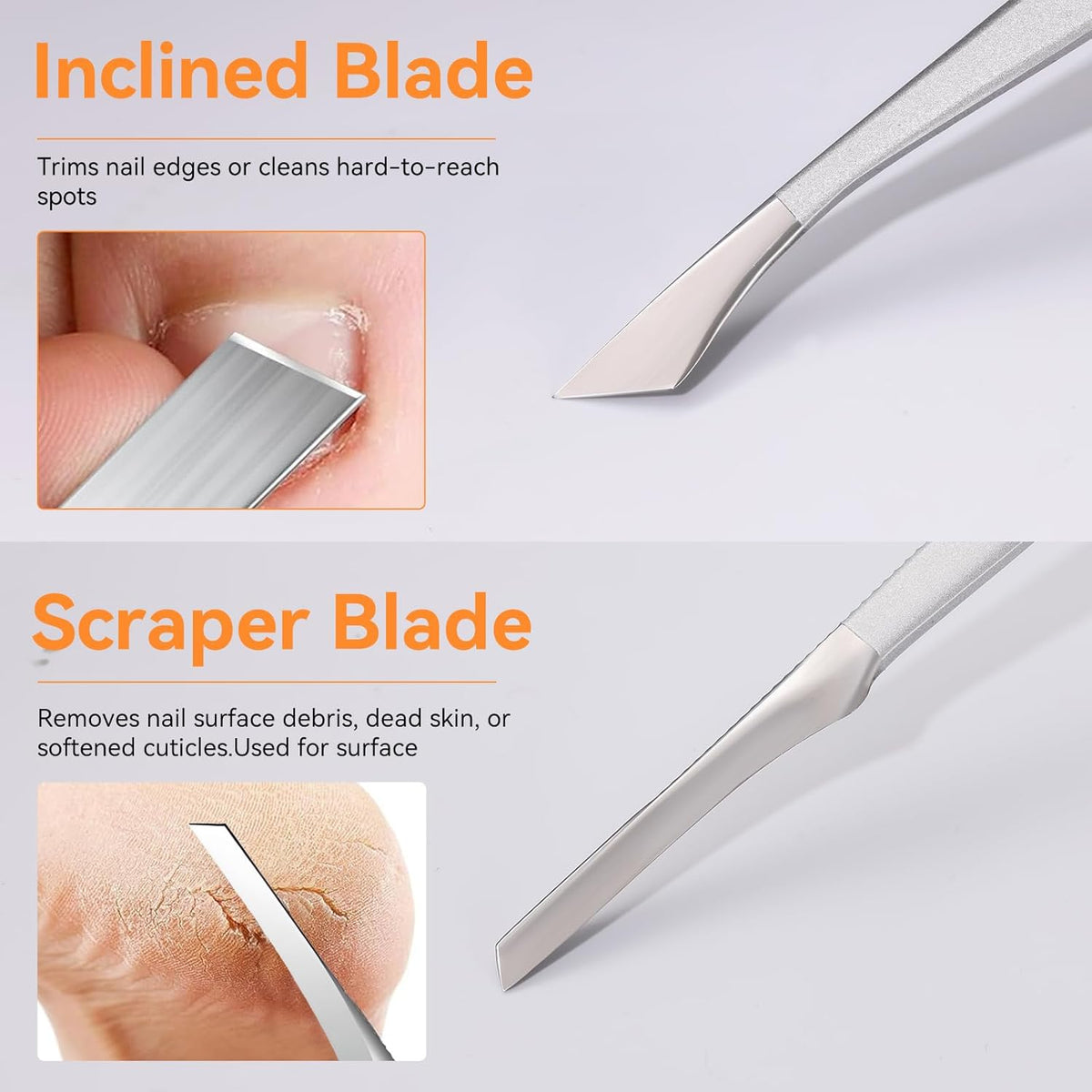 Famlife 7-Piece Professional Pedicure Kit with Toenail Scissors Cuticle Trimmer Nail File Pedicure