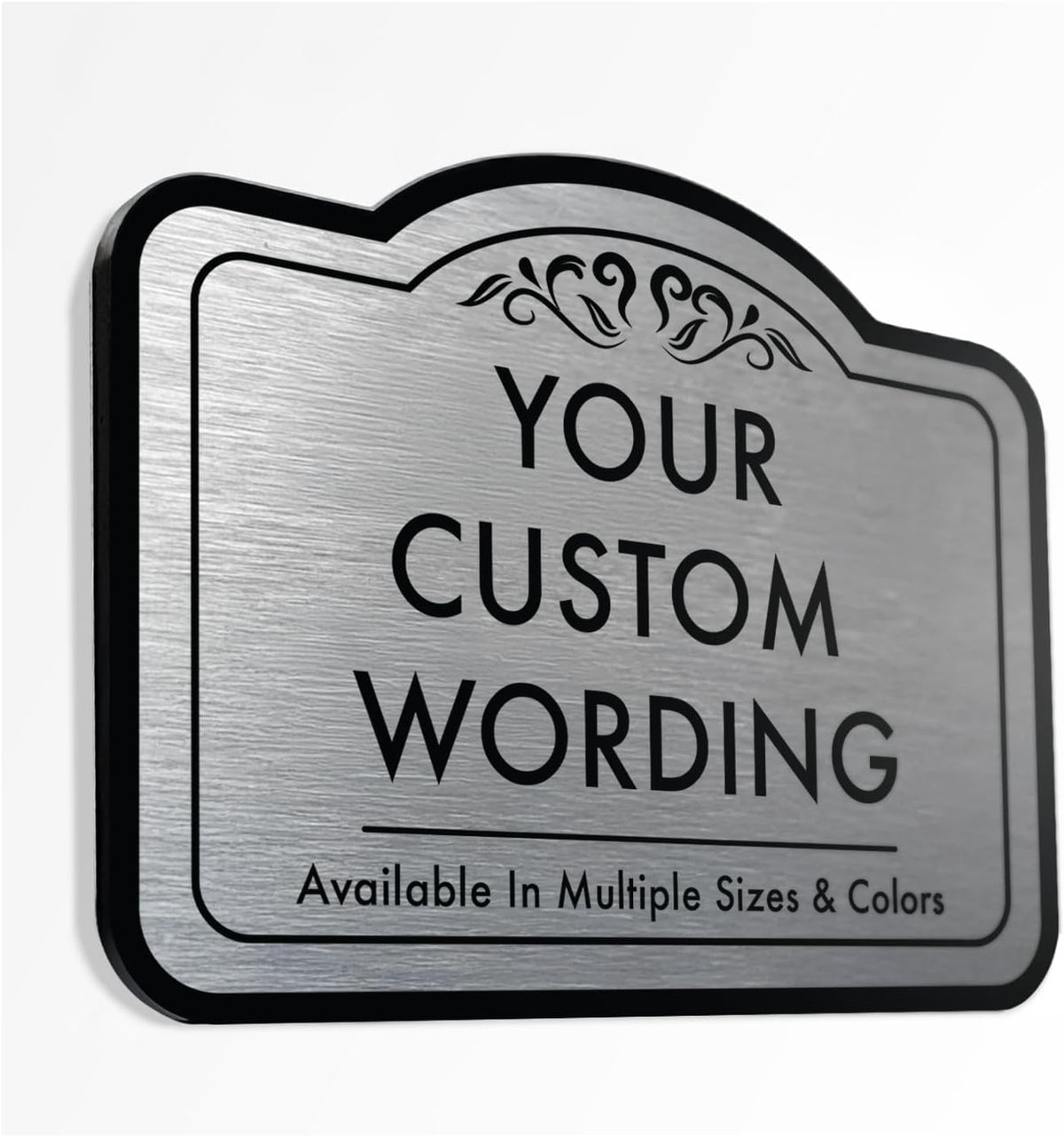 Custom Decorative Outdoor Metal Sign - Personalized Aluminum Driveway Sign, Waterproof, Made in USA