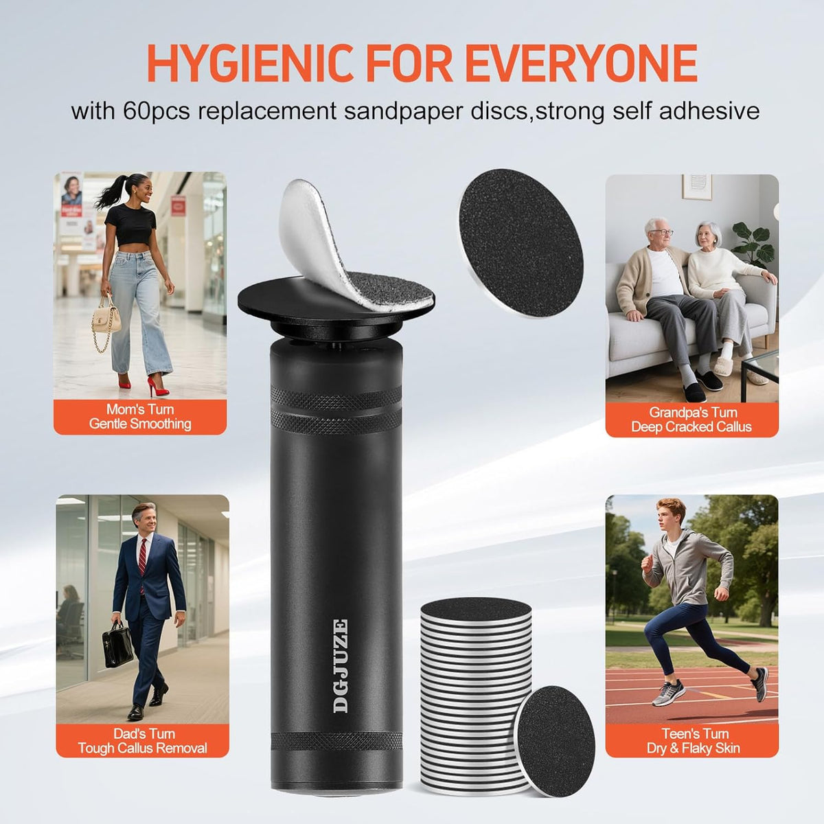 PowerPro Electric Foot Callus Remover,36W Professional 1200rpm Heavy Duty Metal Grinder for Dead