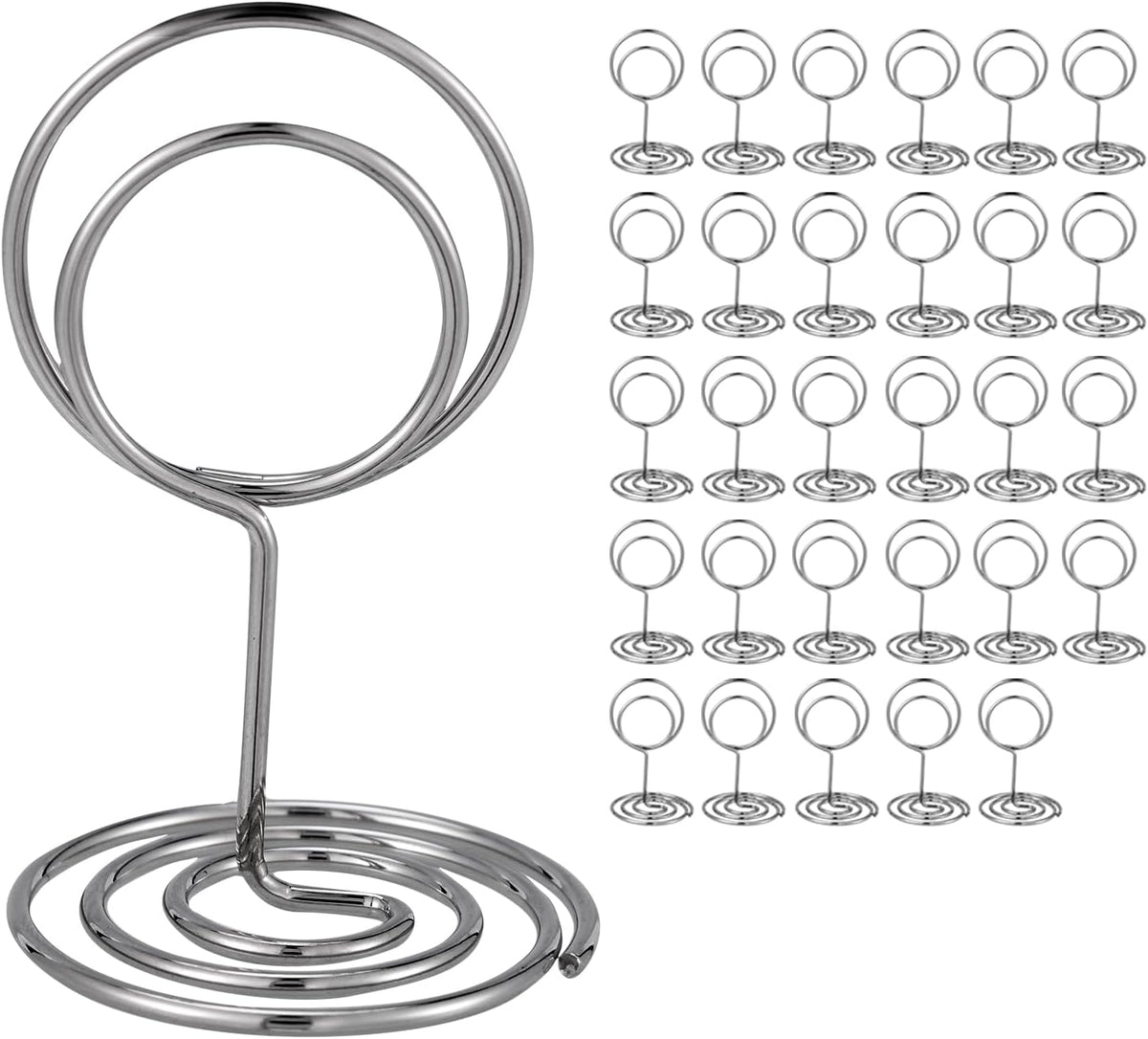 30PCS Table Number Holders Place Card Holder - Photo Holders for Tables, Cards Stand Name Menu