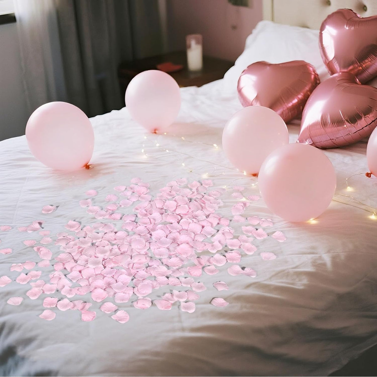 1000 Pcs Pink Rose Petals Artificial Silk Flower Petals Romantic Decorations for Wedding Engagement