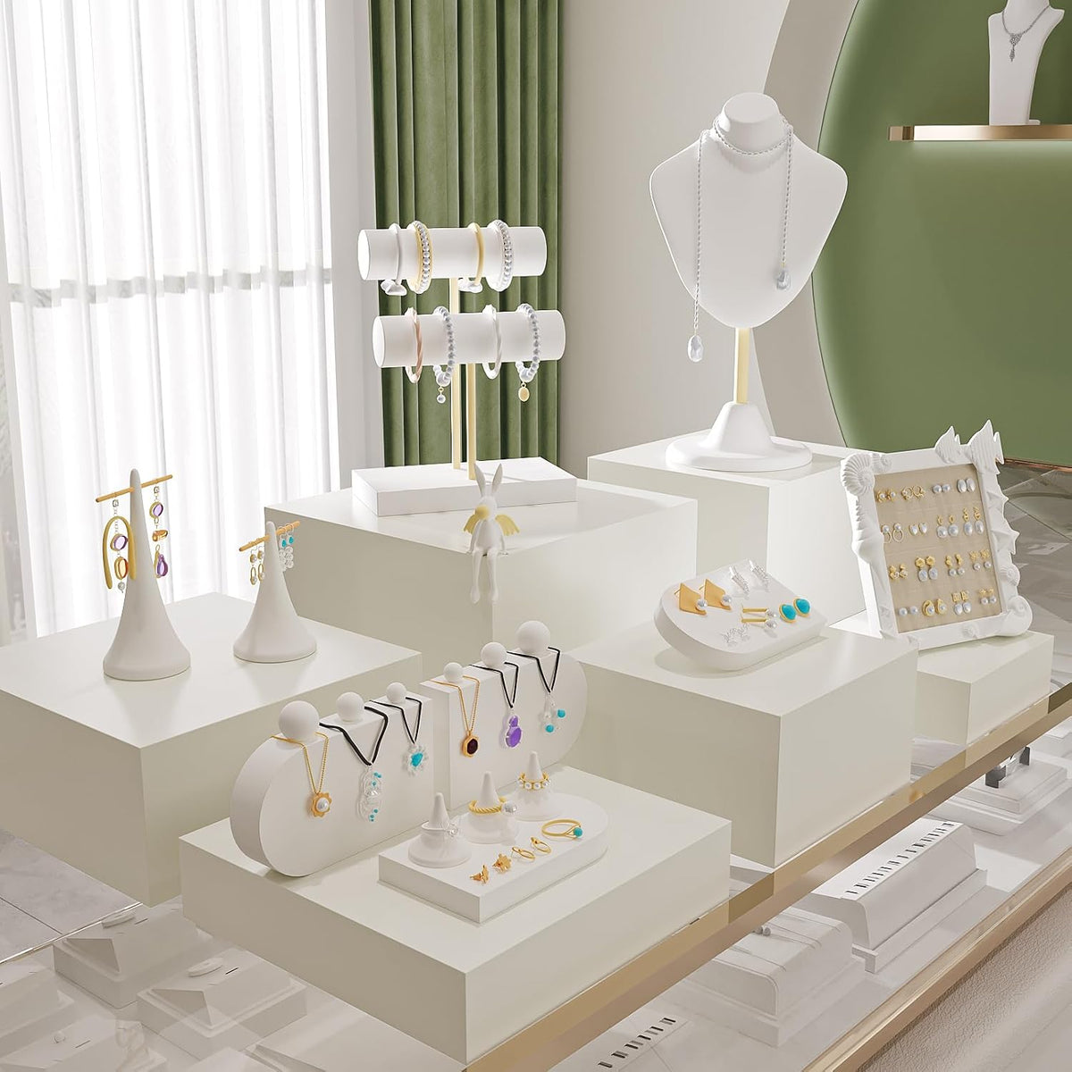 Buffet Risers, Food Risers for Buffet Table, Display Stand Shelf for Catering Dessert Collectibles