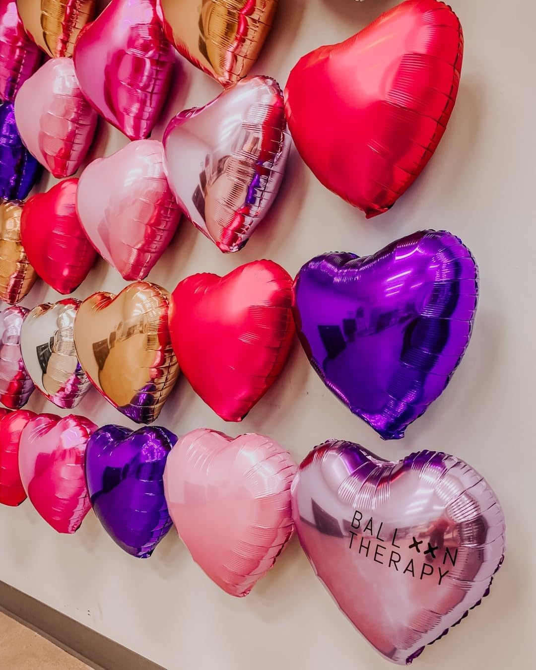 Hot Pink Heart Shaped balloons Pack of 10,18 Inch Vibrant Pink Love Valentine Balloons Heart
